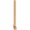 Ekena Millwork Eugene Smooth Timber Gable Bracket, Western Red Cedar, 108"W x 54"H x 3 1/2"D x 3 1/2"F, 12/12 Pitch GBW108X54X0404EUG00SWR - alternate 4
